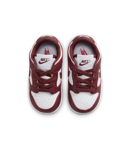 Nike (TD) Dunk Low - White/Redwood