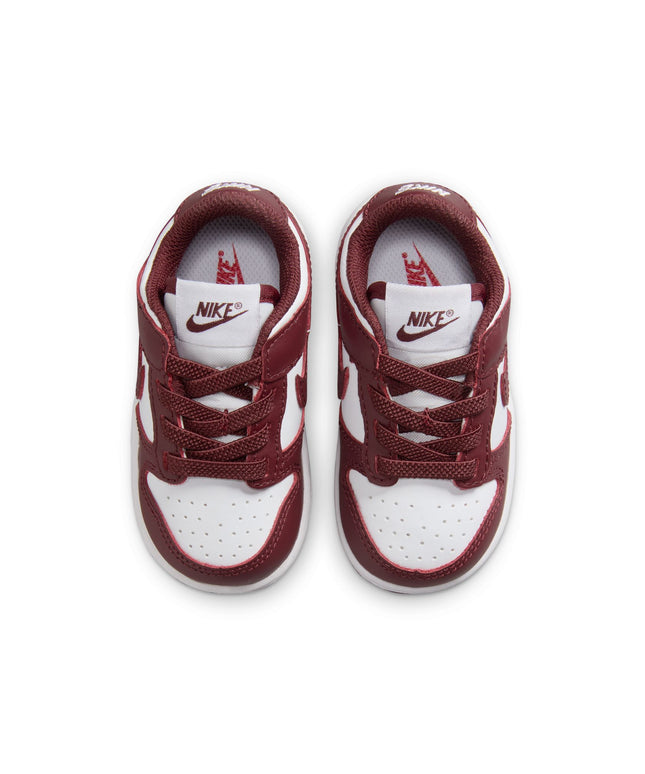 Nike (TD) Dunk Low - White/Redwood