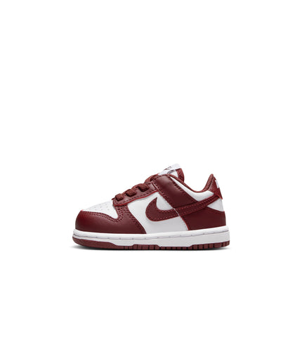 Nike (TD) Dunk Low - White/Redwood