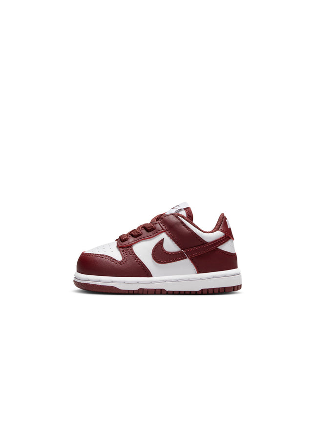 Nike (TD) Dunk Low - White/Redwood