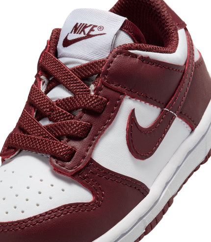 Nike (TD) Dunk Low - White/Redwood