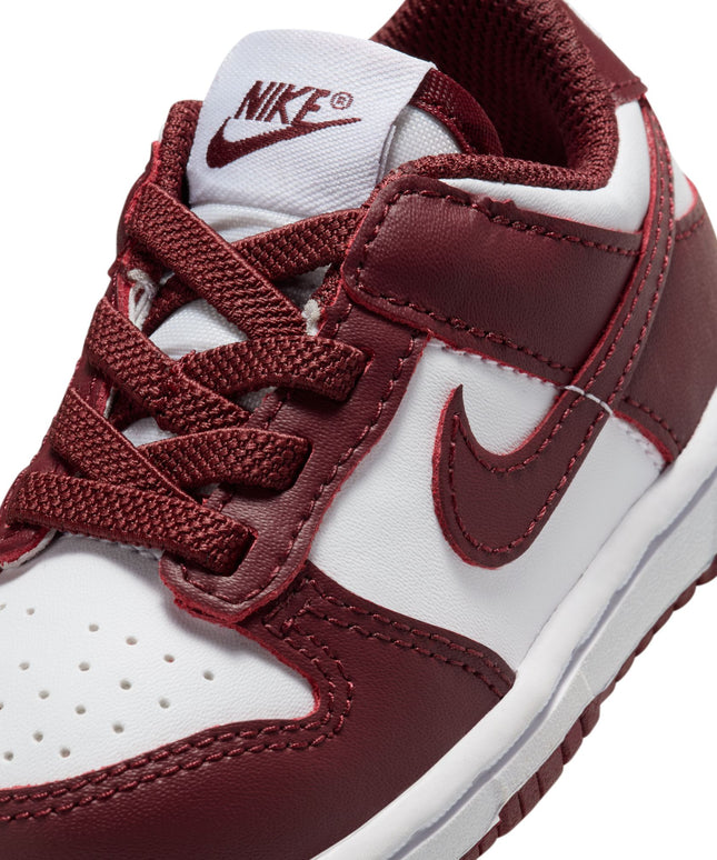 Nike (TD) Dunk Low - White/Redwood