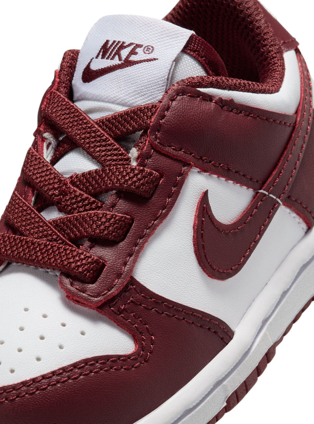 Nike (TD) Dunk Low - White/Redwood