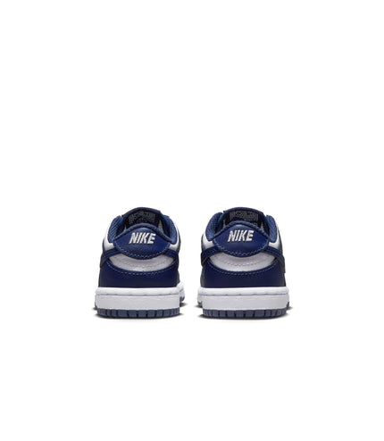 Nike (TD) Dunk Low - White/Midnight Navy