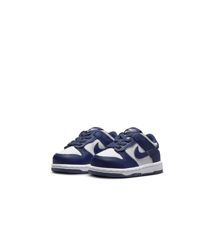 Nike (TD) Dunk Low - White/Midnight Navy