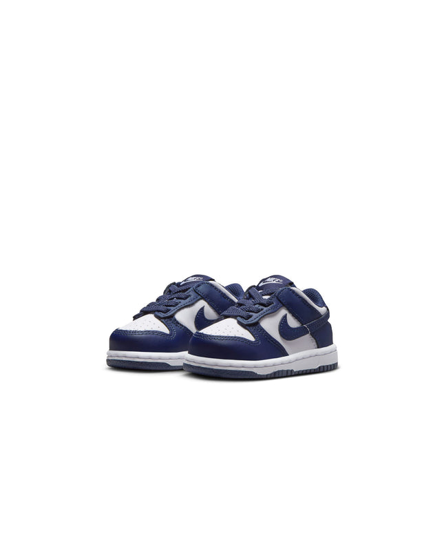 Nike (TD) Dunk Low - White/Midnight Navy