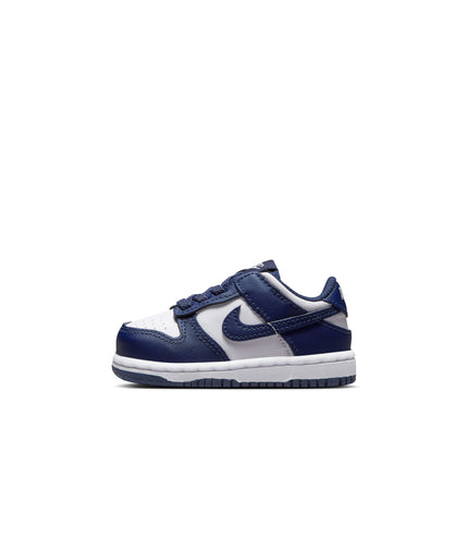 Nike (TD) Dunk Low - White/Midnight Navy