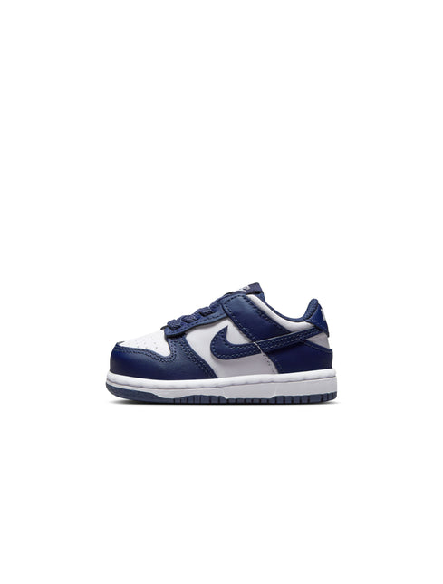 Nike (TD) Dunk Low - White/Midnight Navy