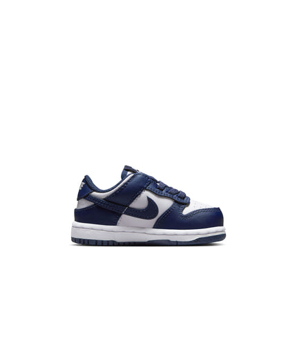 Nike (TD) Dunk Low - White/Midnight Navy