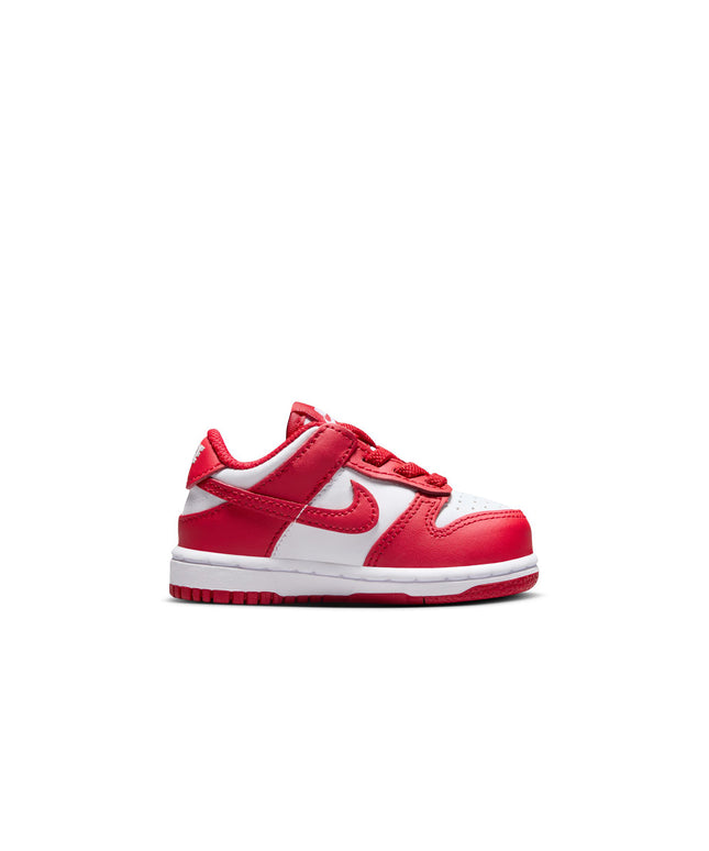 Nike (TD) Dunk Low - White/University Red