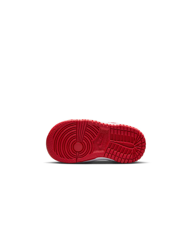 Nike (TD) Dunk Low - White/University Red