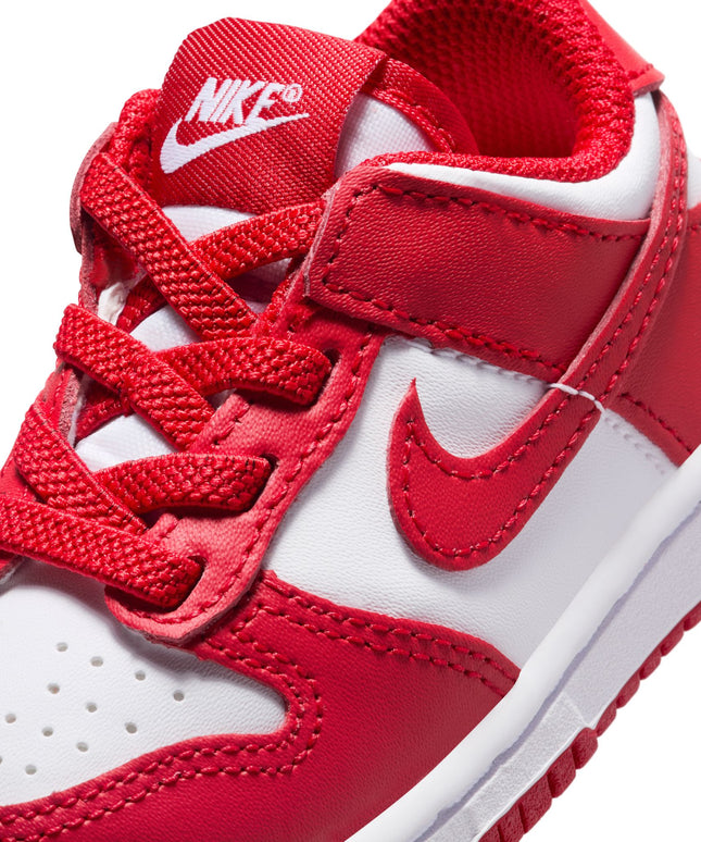 Nike (TD) Dunk Low - White/University Red