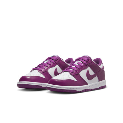 Nike Big Kids Dunk Low - White/Viotech