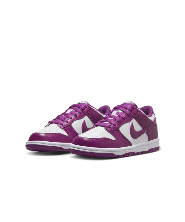 Nike Big Kids Dunk Low - White/Viotech