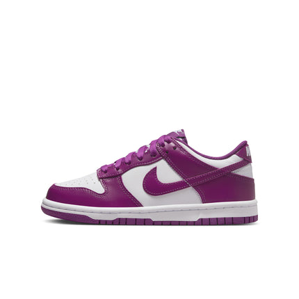 Nike Big Kids Dunk Low - White/Viotech