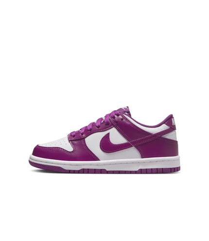 Nike Big Kids Dunk Low - White/Viotech