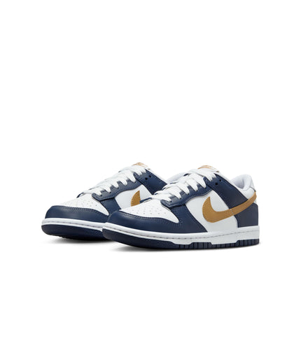 Nike Big Kids Dunk Low - Midnight Navy/Wheat