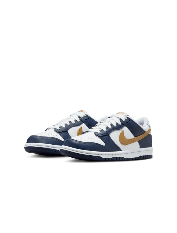 Nike Big Kids Dunk Low - Midnight Navy/Wheat