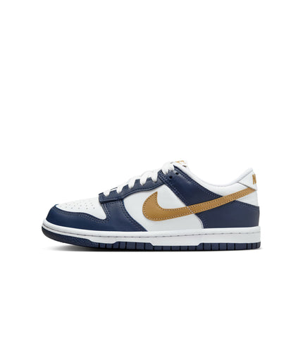 Nike Big Kids Dunk Low - Midnight Navy/Wheat