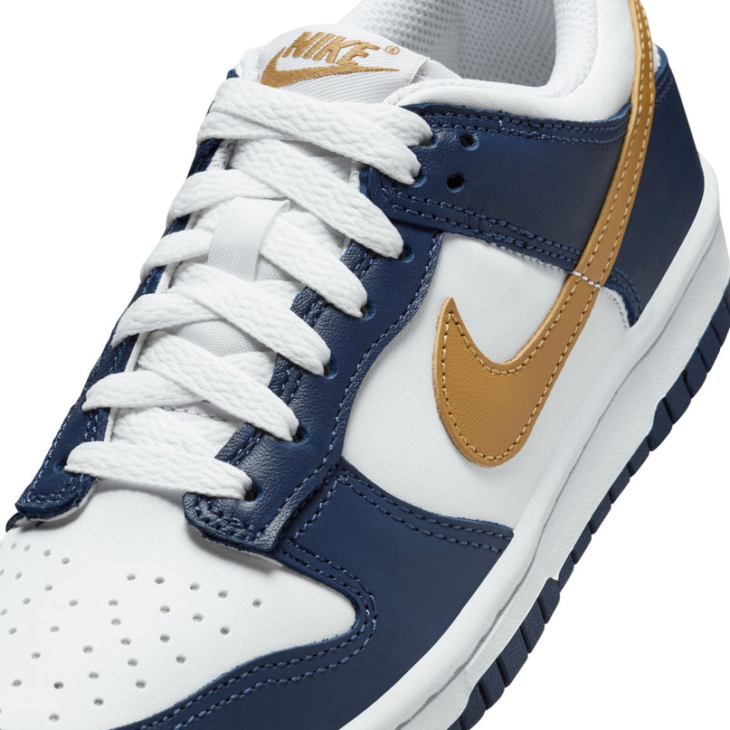 Nike Big Kids Dunk Low - Midnight Navy/Wheat