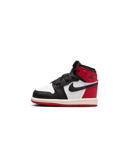 Air Jordan (TD) 1 Retro High OG - Black Toe Reimagined