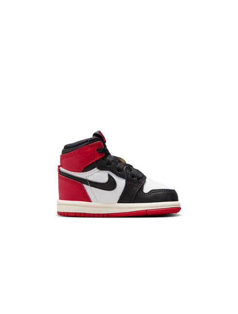 Air Jordan (TD) 1 Retro High OG - Black Toe Reimagined