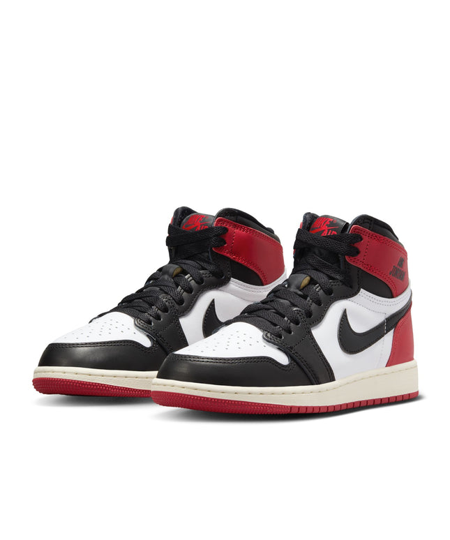 Air Jordan Big Kids 1 High OG - Puntera negra reinventada