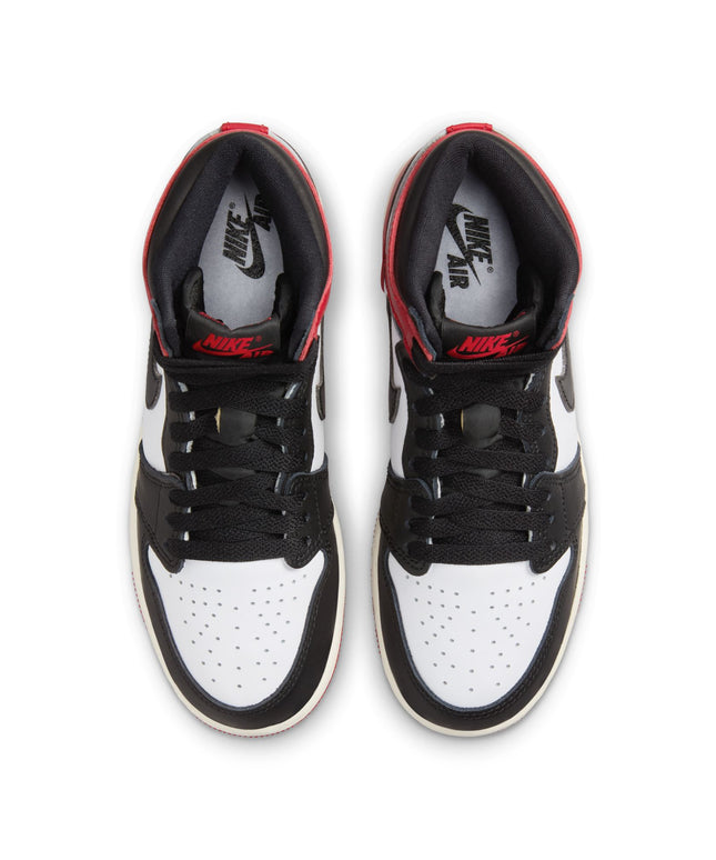 Air Jordan Big Kids 1 High OG - Puntera negra reinventada