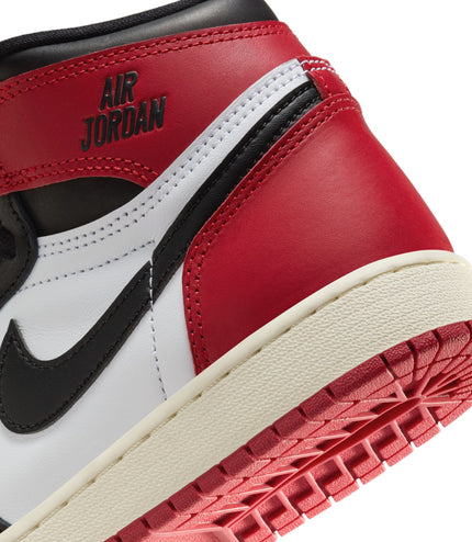 Air Jordan Big Kids 1 High OG - Black Toe Reimagined