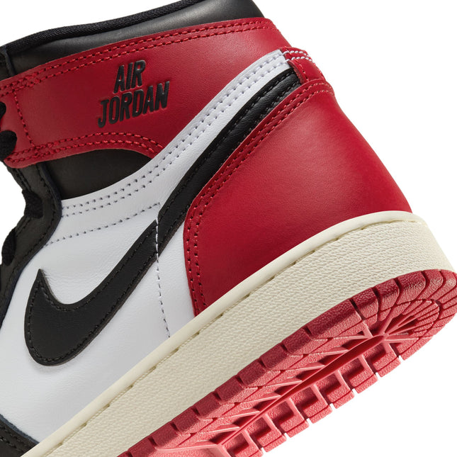 Air Jordan Big Kids 1 High OG - Black Toe Reimagined