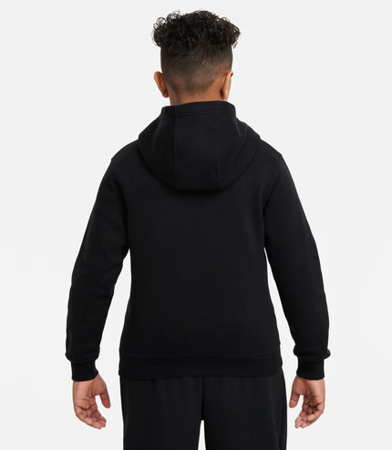 Nike Big Kids Sportswear Club Hoodie - Fleece Black/White