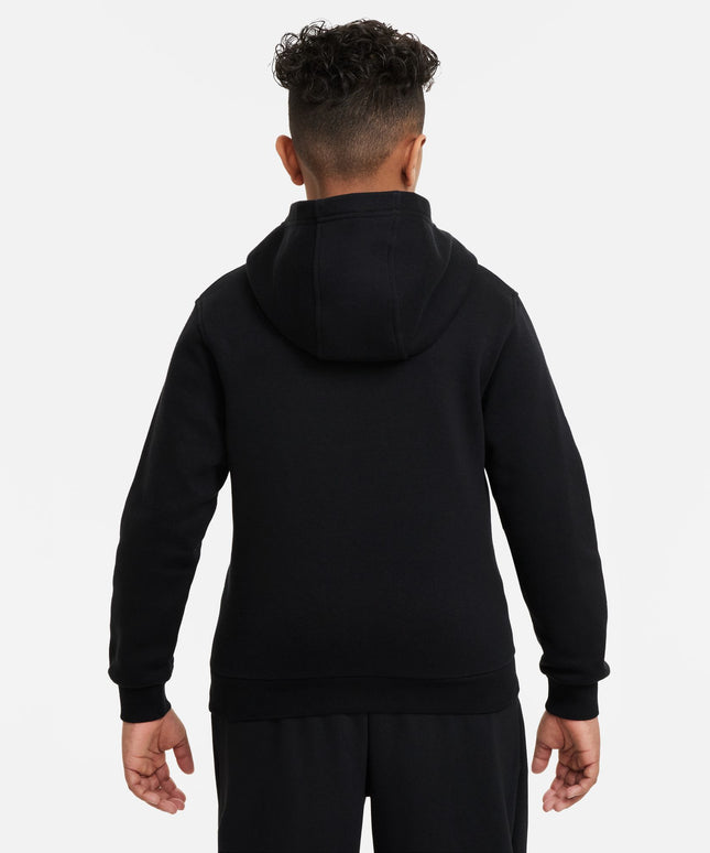 Nike Big Kids Sportswear Club Hoodie - Fleece Black/White