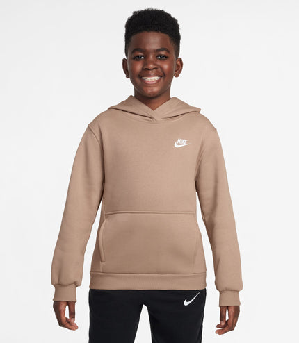 Nike Big Kids Sportswear Club Fleece Hoodie - Hemp