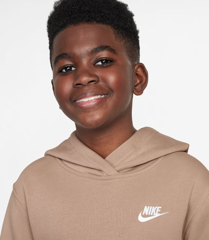 Nike Big Kids Sportswear Club Fleece Hoodie - Hemp