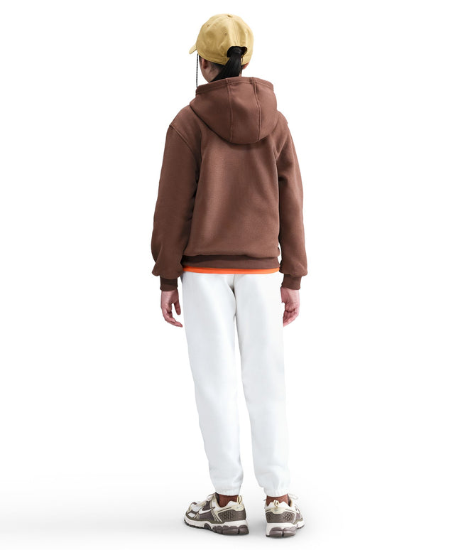 Nike Big Kids Fleece Pullover Hoodie - Fauna Brown/White
