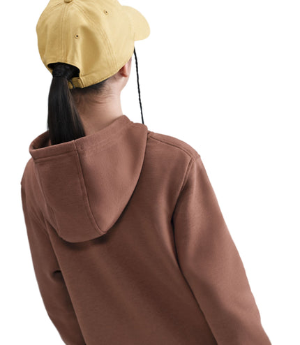 Nike Big Kids Fleece Pullover Hoodie - Fauna Brown/White