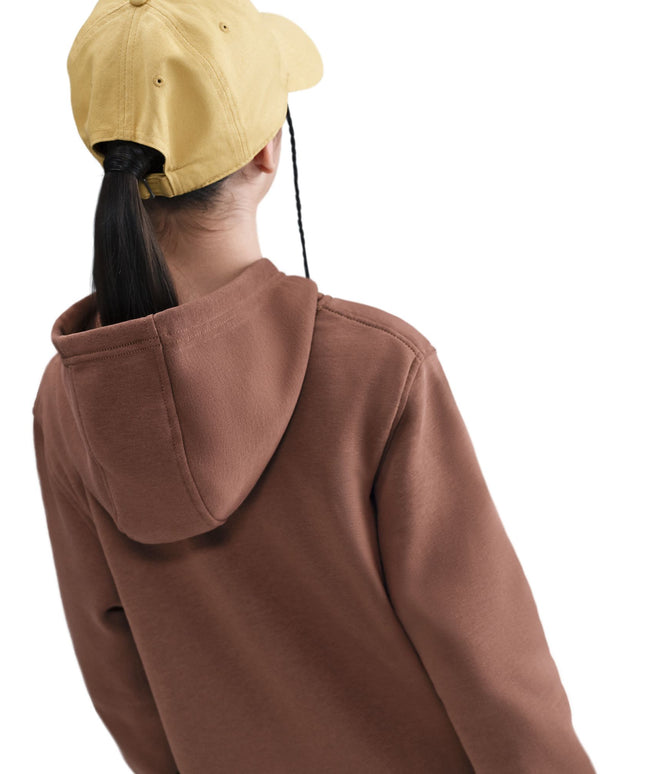 Nike Big Kids Fleece Pullover Hoodie - Fauna Brown/White
