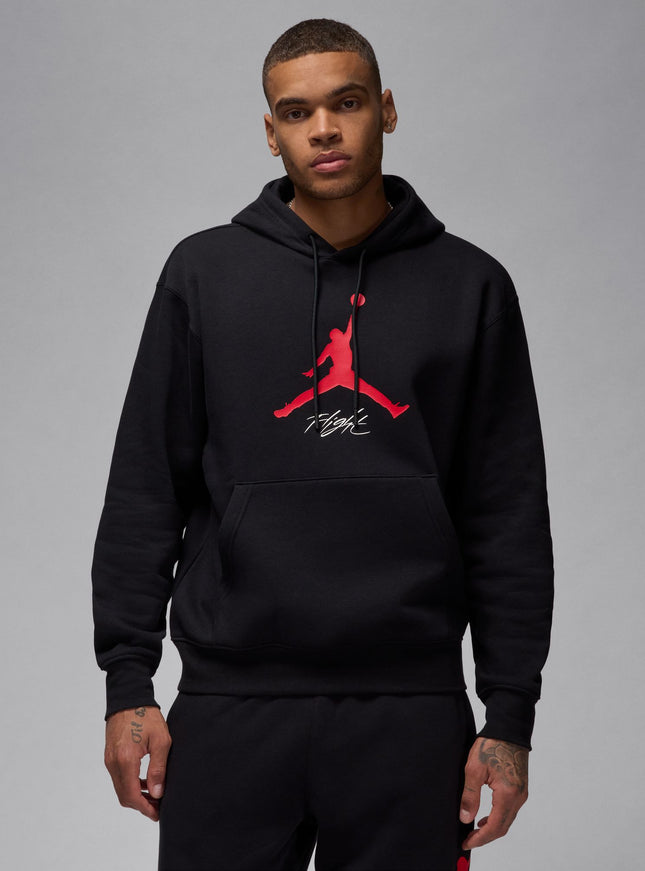 Air Jordan Mens Essentials Fleece Hoodie - Black/Red