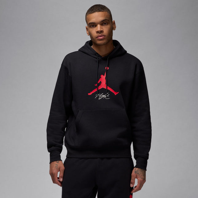 Air Jordan Mens Essentials Fleece Hoodie - Black/Red