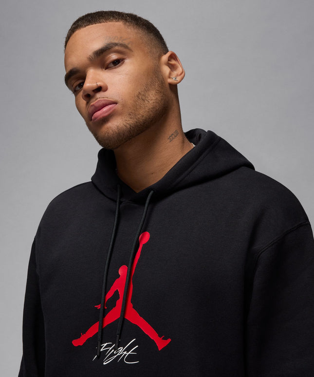 Air Jordan Mens Essentials Fleece Hoodie - Black/Red