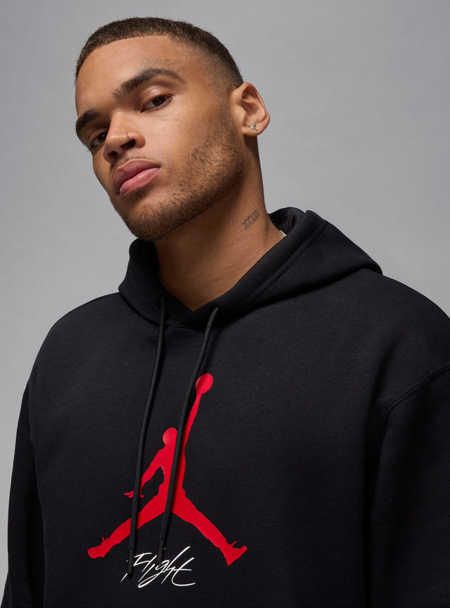 Air Jordan Mens Essentials Fleece Hoodie - Black/Red