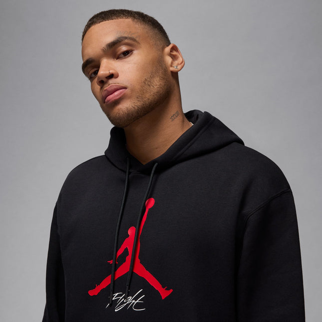 Air Jordan Mens Essentials Fleece Hoodie - Black/Red