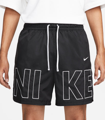 Nike Mens Sportswear Woven Flow Shorts -  Black/White