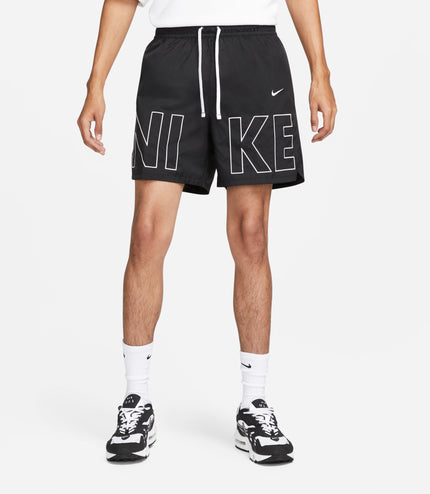 Nike Mens Sportswear Woven Flow Shorts -  Black/White