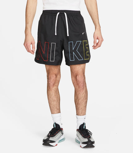 Nike Mens Sportswear Woven Flow Shorts - Black/Multi Color