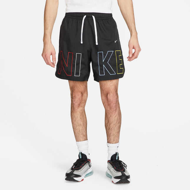Nike Mens Sportswear Woven Flow Shorts - Black/Multi Color