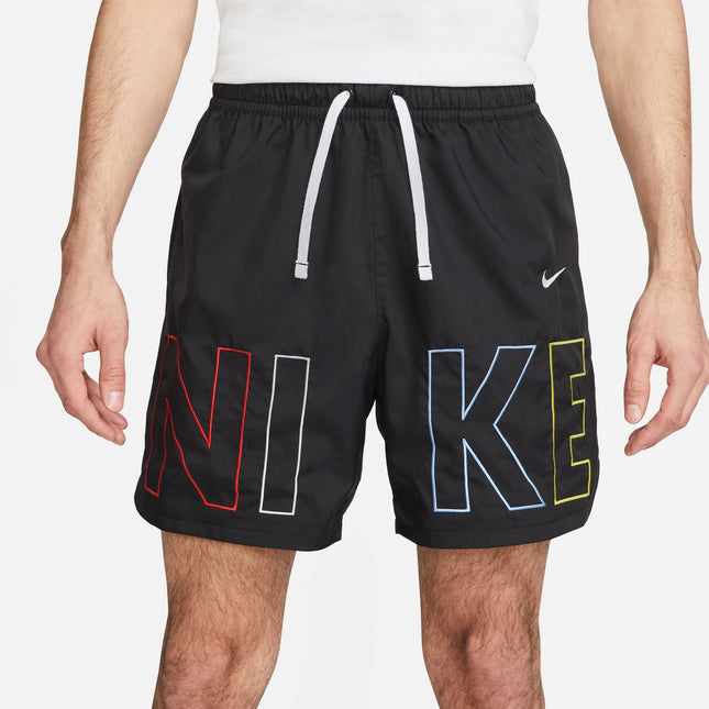 Nike Mens Sportswear Woven Flow Shorts - Black/Multi Color