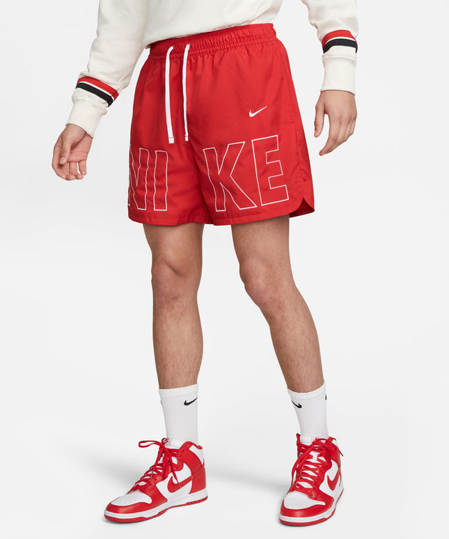 Nike Mens Sportswear Woven Flow Shorts - University Red