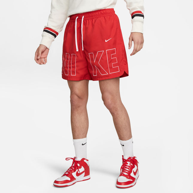 Nike Mens Sportswear Woven Flow Shorts - University Red