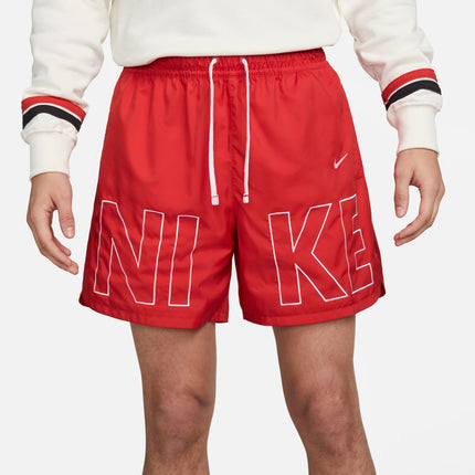 Nike Mens Sportswear Woven Flow Shorts - University Red